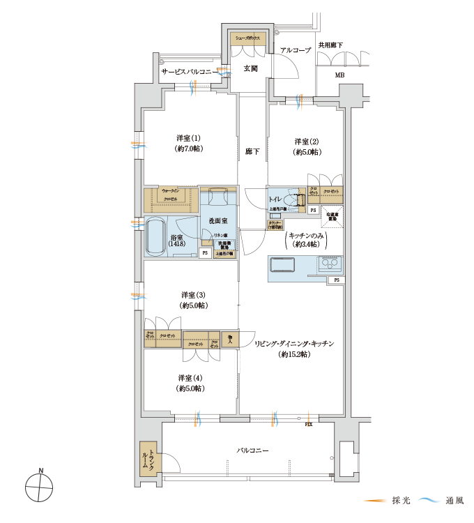 Atype 4LDK+WIC 83.29㎡